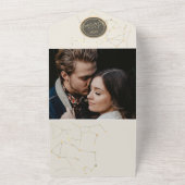 Boho Celestial Bruiloft Alles In Een Uitnodiging (Buitenkant)