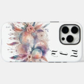 Boho Celestial Feather iPhone / iPad hoesje (Achterkant (horizontaal))