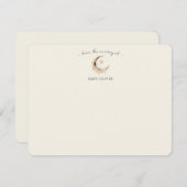 Boho Celestial Gender Neutral Baby Shower Bedankkaart (Voorkant / Achterkant)