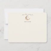 Boho Celestial Gender Neutral Baby Shower Bedankkaart (Voorkant)