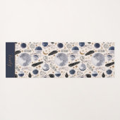 Boho Celestial Maan Fase Kristal Mystiek Patroon Yogamat (Achterkant (horizontaal))