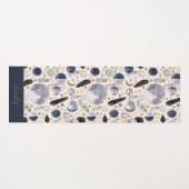 Boho Celestial Maan Fase Kristal Mystiek Patroon Yogamat (Voorkant (horizontaal))