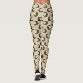 Boho Celestial Maan Goud Patroon Leggings (Achterkant)