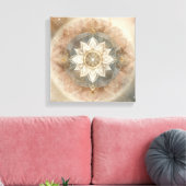 Boho Celestial Mandala in zachte harmonie Canvas Afdruk (Insitu (Woonkamer))