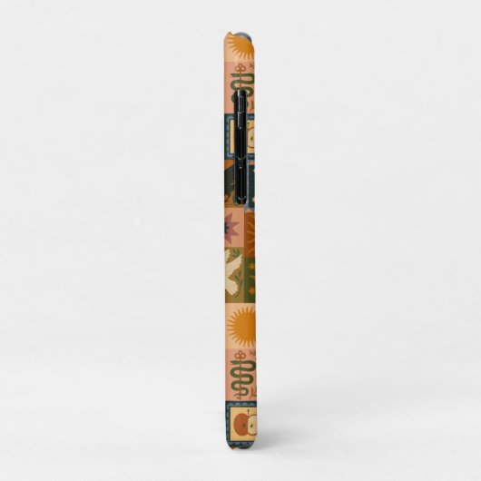 Boho Celestial | Retro Zon & Maan Case-Mate iPhone Case (Achterkant/links)