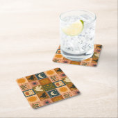 Boho Celestial | Retro Zon & Maan Kartonnen Onderzetters (Insitu)