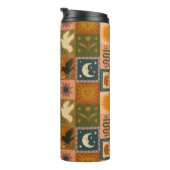 Boho Celestial | Retro Zon & Maan Thermosbeker (Geroteerd rechts)