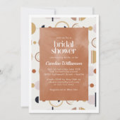 Boho Celestial Shapes Terracotta Vrijgezellenfeest Kaart (Voorkant)