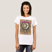 Boho Celestial "Shine Moon Child" T-shirt – Mystic (Voorkant volledig)