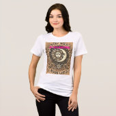 Boho Celestial "Shine Moon Child" T-shirt – Mystic (Voorkant volledig)