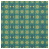 Boho Celestial Sun Moon Blauwgroen Pattern Stof (Swatch)