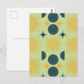 Boho Celestial Sun Moon Mint Briefkaart (Voorkant / Achterkant)