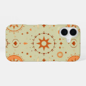 Boho Celestial | Sun & Moon Mint Groene Astrologie iPhone 16 Hoesje (Achterkant horizontaal)