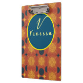 Boho Celestial Sun Moon Monogram Script Klembord (Links)