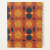 Boho Celestial Sun Moon Monogram Script Planner (Achterkant)