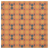 Boho Celestial Sun Moon Oranje Pattern Stof (Swatch)