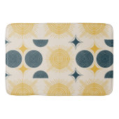Boho Celestial Sun Moon Pattern Badmat (Voorkant)