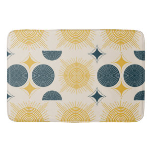 Boho Celestial Sun Moon Pattern Badmat