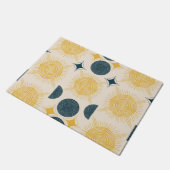 Boho Celestial Sun Moon Pattern Deurmat (Schuin)
