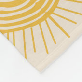 Boho Celestial Sun Moon Pattern Fleece Deken (Hoek)