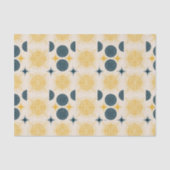 Boho Celestial Sun Moon Pattern Tissuepapier (Voorkant)