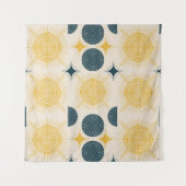 Boho Celestial Sun Moon Pattern Wandkleed (Voorkant)