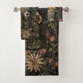 Boho Celestial Sun Moon Wildflower Garden Bad Handdoek (Insitu)
