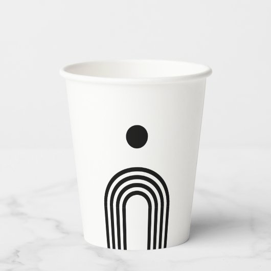 Boho Celestial Sun Papieren Bekers (Achterkant)