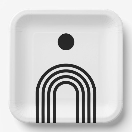 Boho Celestial Sun Papieren Bordje (Voorkant)