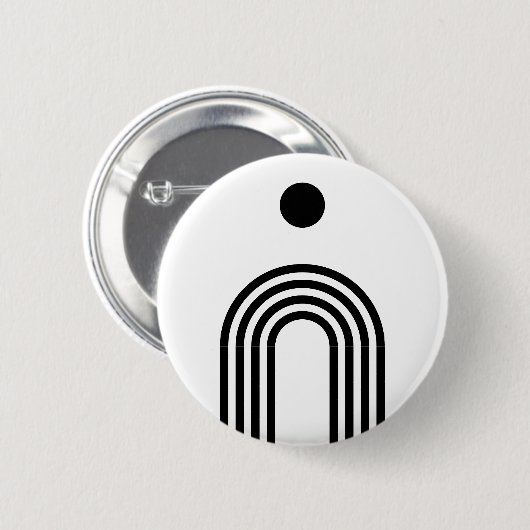 Boho Celestial Sun Ronde Button 5,7 Cm (Voorkant /achterkant)