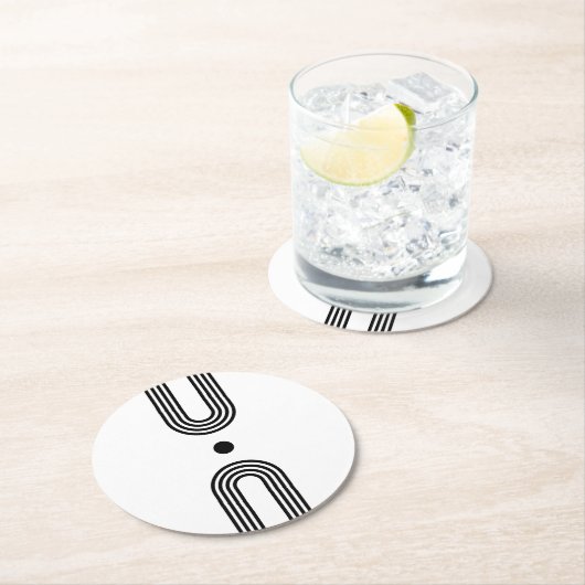 Boho celestial Sun Ronde Kartonnen Onderzetter (Insitu)