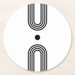 Boho celestial Sun Ronde Kartonnen Onderzetter