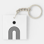 Boho Celestial Sun Sleutelhanger (Achterkant)