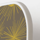 Boho Celestial Sun Stars Gepersonaliseerd grijs Pickleball Paddle (Links Detail)