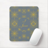 Boho Celestial Sun Stars Gepersonaliseerde Vintage Muismat (Met muis)