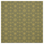 Boho Celestial Sun Stars Green Pattern Stof (Swatch)