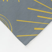 Boho Celestial Sun Stars Pattern Fleece Deken (Hoek)