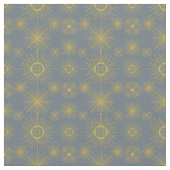 Boho Celestial Sun Stars Pattern Stof (Close Up)