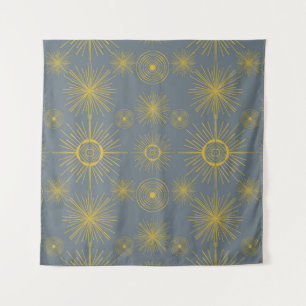 Boho Celestial Sun Stars  Pattern Wandkleed