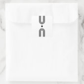 Boho celestial Sun Vierkante Sticker (Tas)