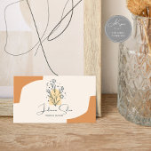 Boho Celestial Terracotta Minimalist Visitekaartje