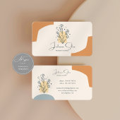 Boho Celestial Terracotta Minimalistisch Visitekaartje