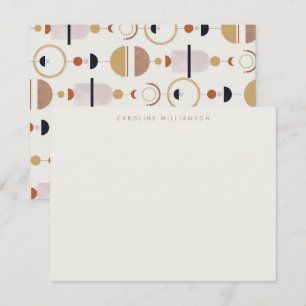 Boho Celestial Terracotta Personalized Stationery Notitiekaartje