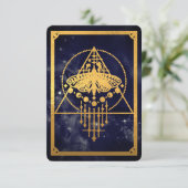 Boho Celestial Vibrational Match Affirmation Kaart (Staand voorkant)