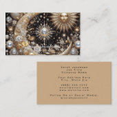 Boho Celestial Visitekaartje – Kosmische Nachtelij (Voorkant / Achterkant)