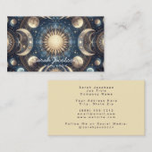 Boho Celestial Visitekaartje – Kosmische Nachtelij (Voorkant / Achterkant)