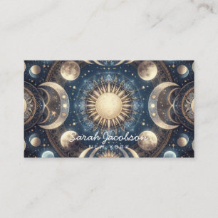 Boho Celestial Visitekaartje – Kosmische Nachtelij