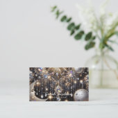 Boho Celestial Visitekaartje – Kosmische Nachtelij (Staand voorkant)