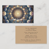 Boho Celestial Visitekaartje – Kosmische Nachtelij (Voorkant / Achterkant)