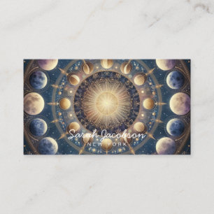 Boho Celestial Visitekaartje – Kosmische Nachtelij